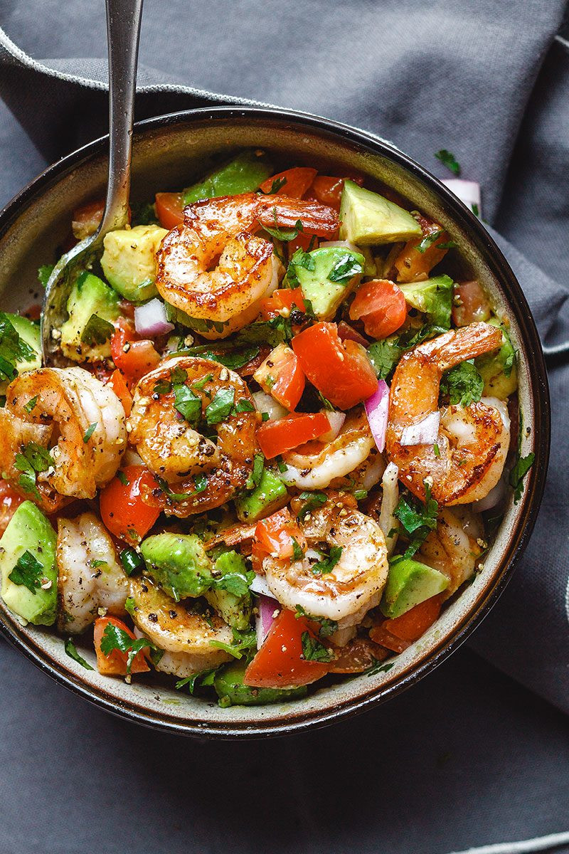 Healthy Keto Dinner Recipes Easy
 Shrimp and Avocado Salad Recipe — Eatwell101