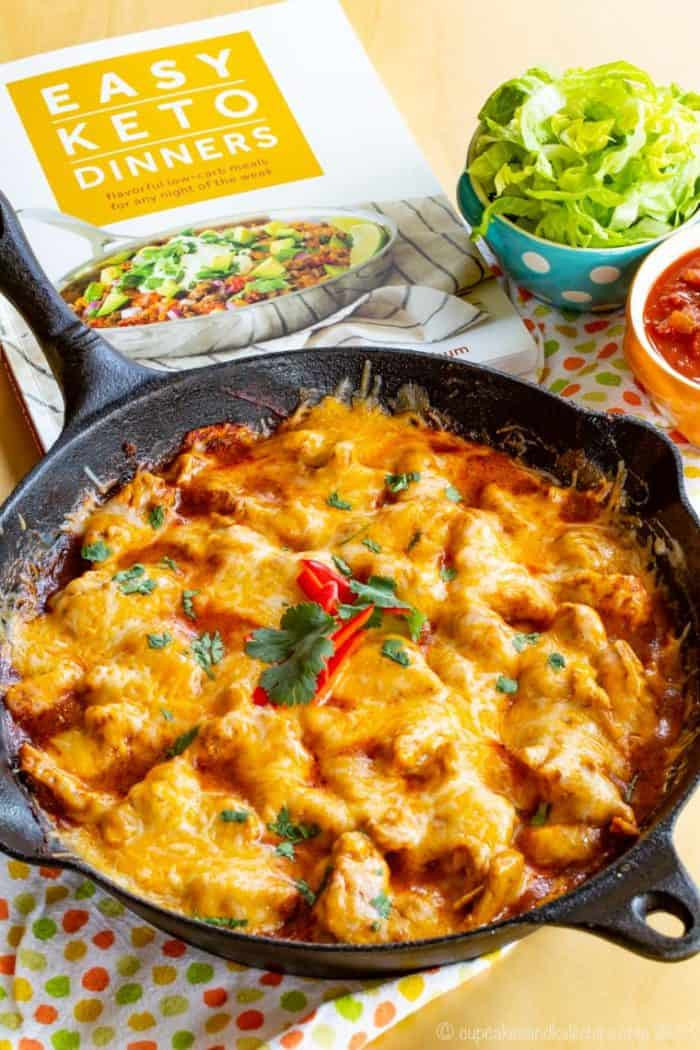 Healthy Keto Dinner Recipes For Family
 Keto Chicken Enchiladas Skillet Recipe Cupcakes & Kale Chips