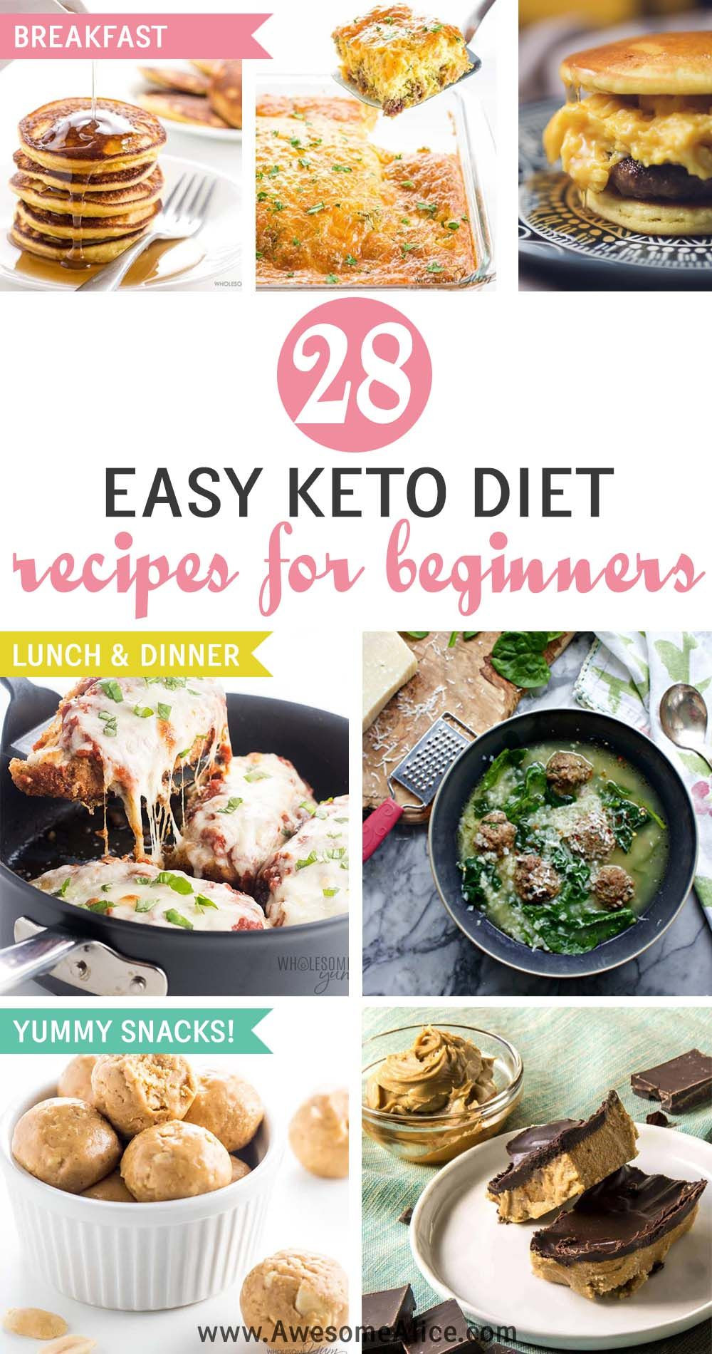 Healthy Keto For Beginners
 Easy ketogenic meal plan