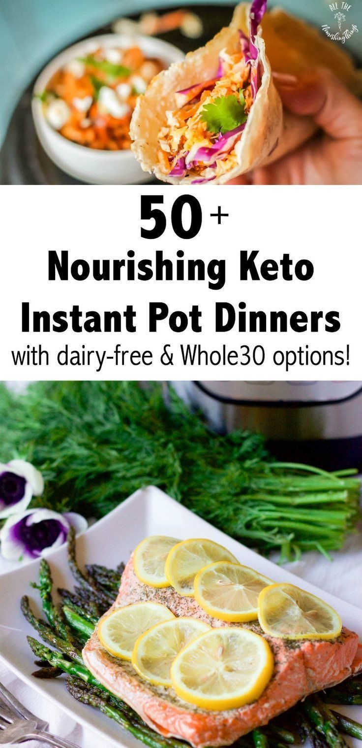 Healthy Keto Instant Pot Recipes
 50 Nourishing Keto Instant Pot Dinner Recipes with dairy