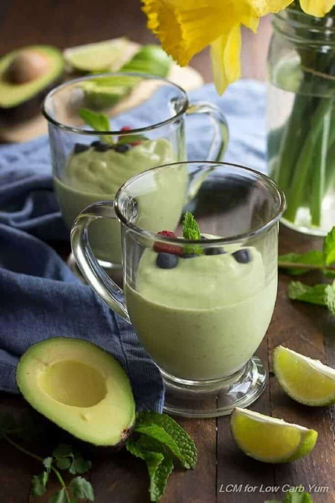 Healthy Keto Smoothie Recipes
 Green Keto Smoothie Recipe with Avocado and Mint