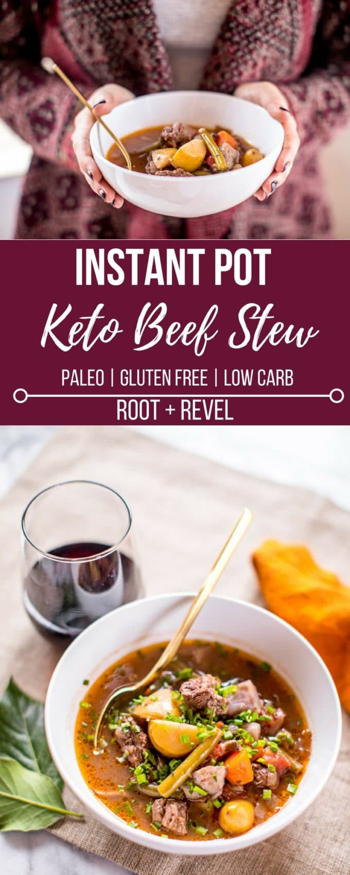 Instant Pot Keto Beef
 Keto Beef Stew in the Instant Pot or Slow Cooker