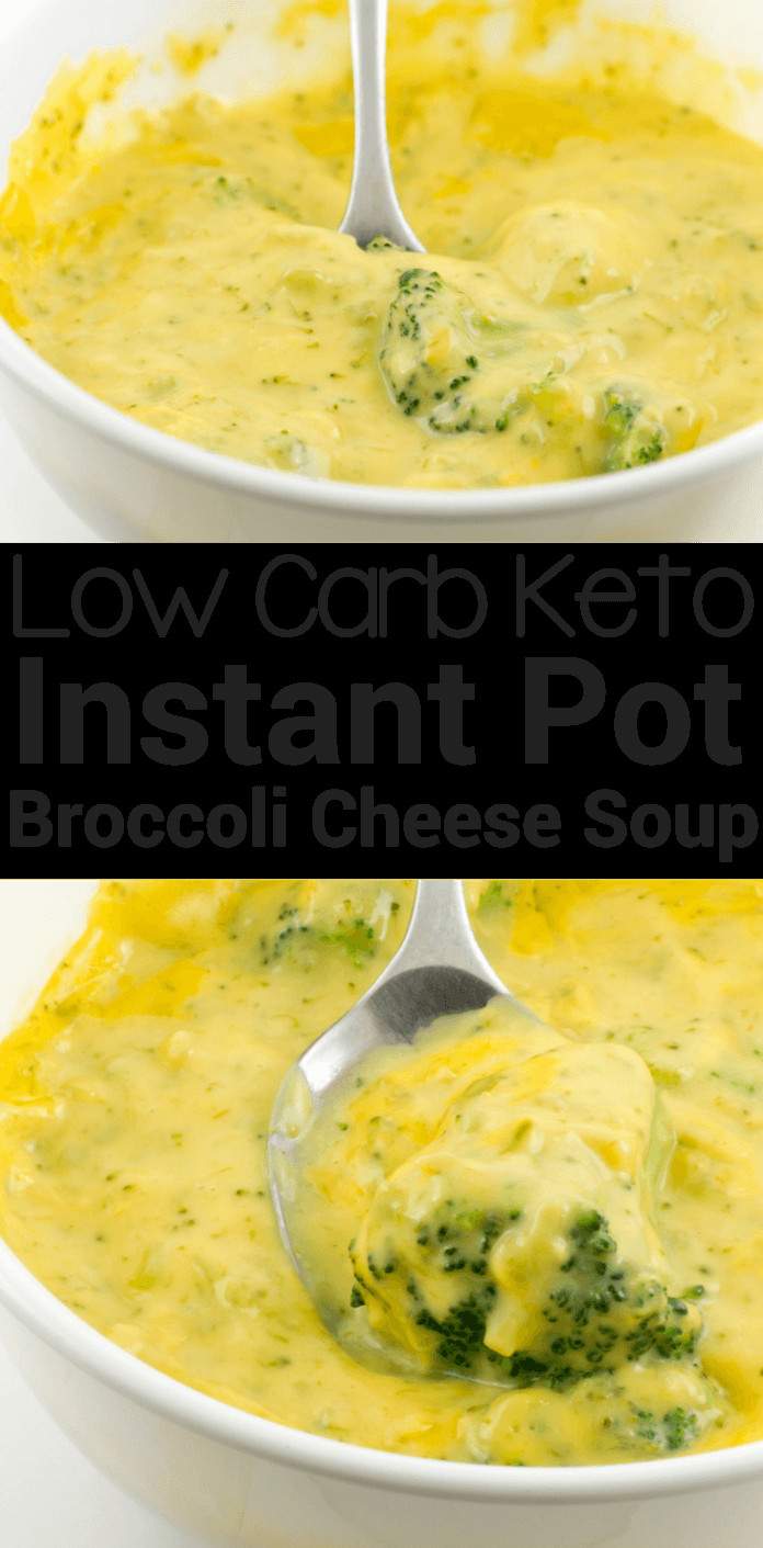 Instant Pot Keto Broccoli Cheddar Soup
 Healthy Low Carb Keto Instant Pot Broccoli & Cheddar