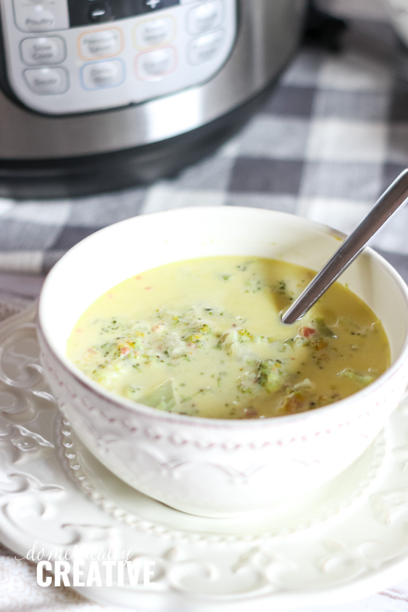 Instant Pot Keto Broccoli Cheese Soup
 Instant Pot Keto Broccoli Cheese Soup