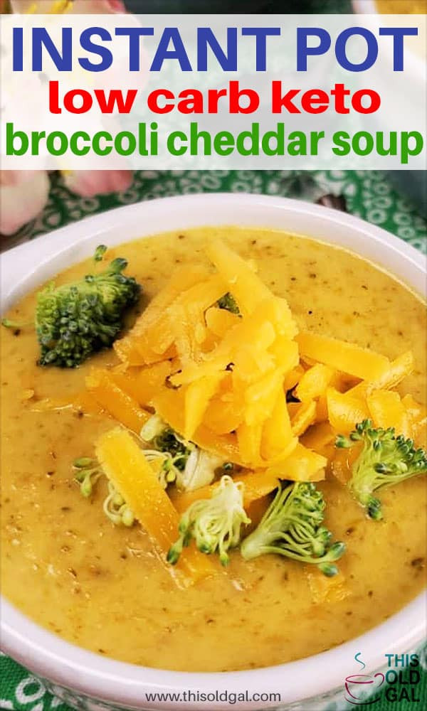 Instant Pot Keto Broccoli Cheese Soup
 Instant Pot Broccoli Cheddar Soup Low Carb Keto