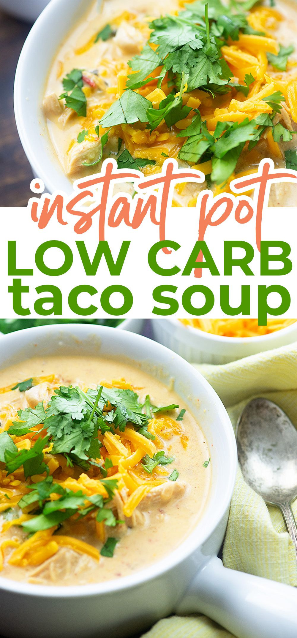 Instant Pot Keto Chicken Taco Soup
 Pin on Keto Chicken Recipes