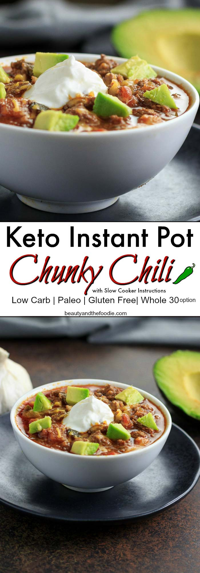 Instant Pot Keto Chili
 Keto Instant Pot Chunky Chili