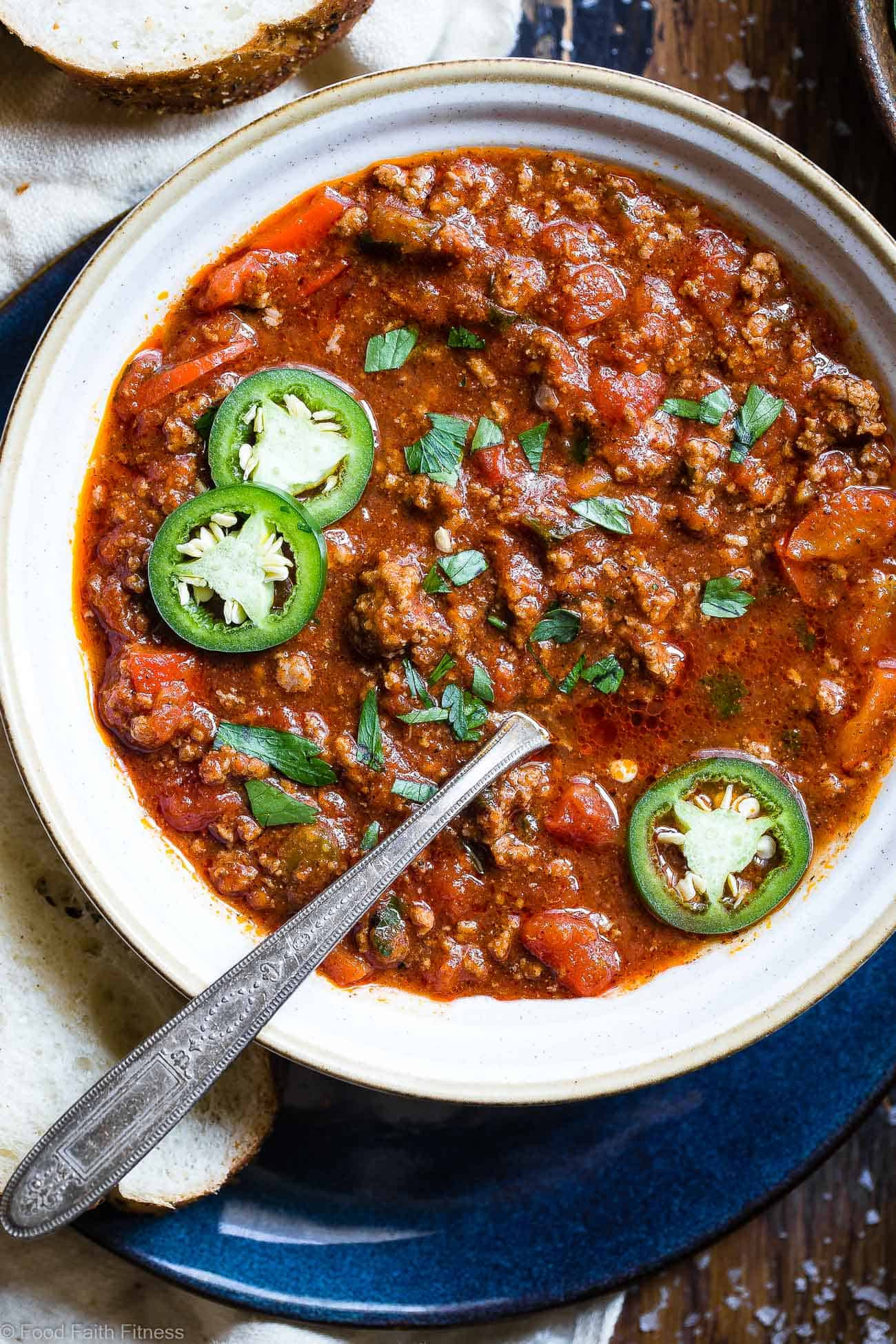 Instant Pot Keto Chili Recipe
 No Bean Whole30 Keto Chili in the Instant Pot Paleo