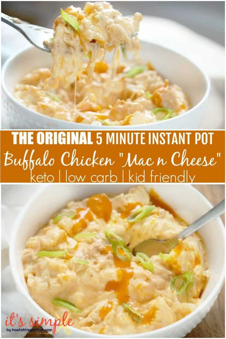 Instant Pot Keto Mac And Cheese
 Keto Instant Pot Buffalo Chicken Cauliflower Mac and