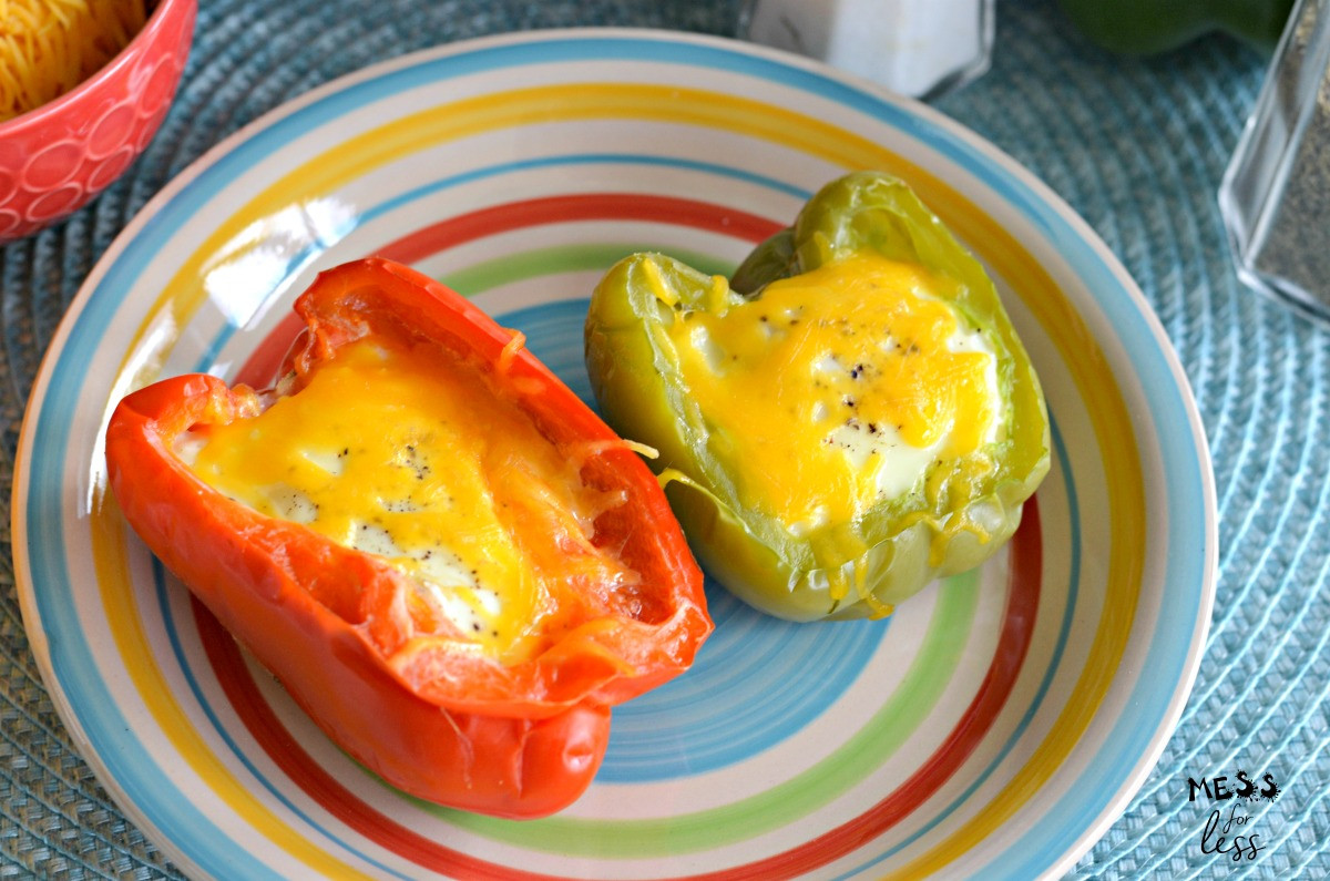 Instant Pot Keto Stuffed Peppers
 Keto Instant Pot Egg Stuffed Peppers Mess for Less
