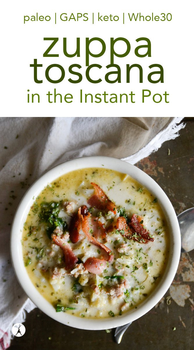 Instant Pot Keto Zuppa Toscana
 Zuppa Toscana in the Instant Pot paleo GAPS keto Whole30