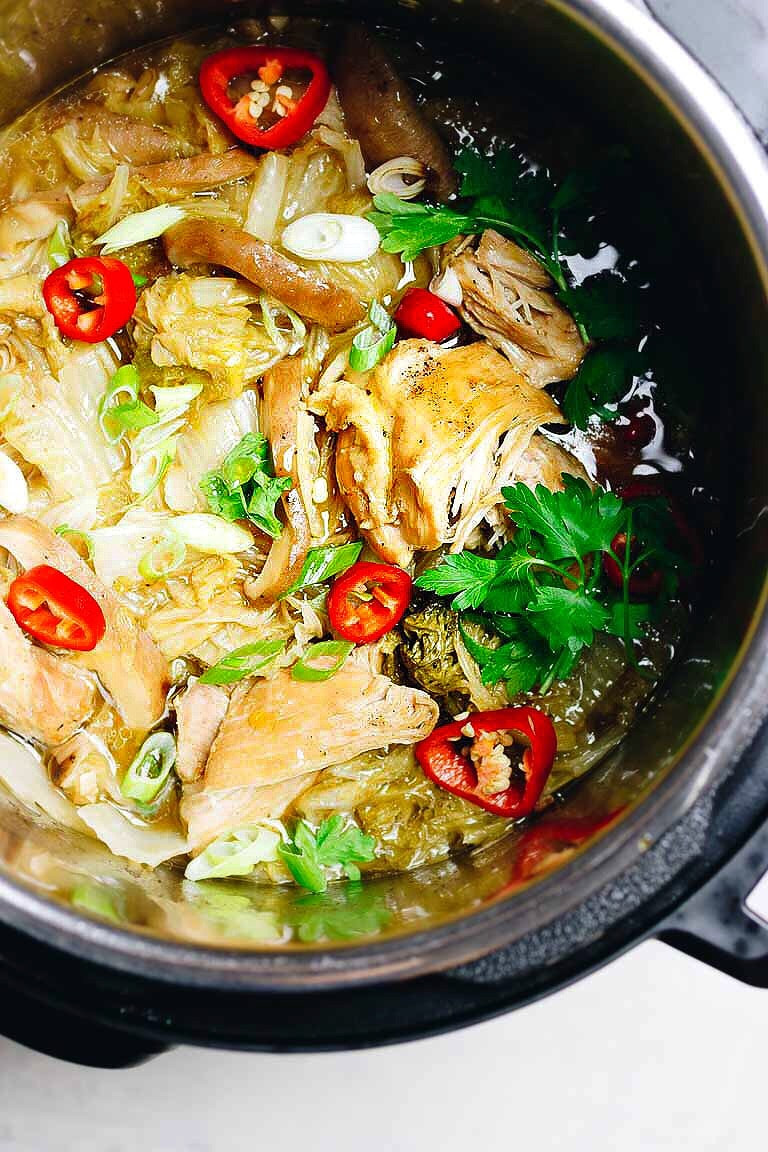 Instapot Chicken Keto
 Instant Pot Chicken Cabbage Soup Paleo Whole30 Keto I