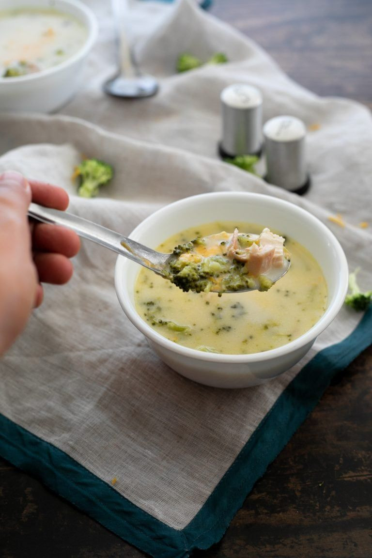 Instapot Keto Chicken And Broccoli Recipes Instant Pot Keto Chicken Soup With Broccoli Yellow Glass