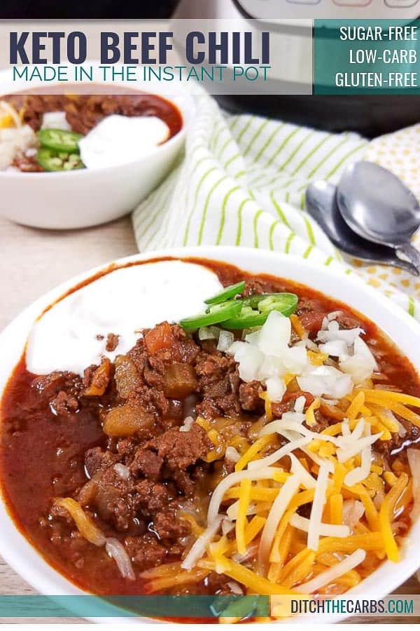 Instapot Keto Chili
 Keto Instant Pot Beef Chili VIDEO — Ditch The Carbs