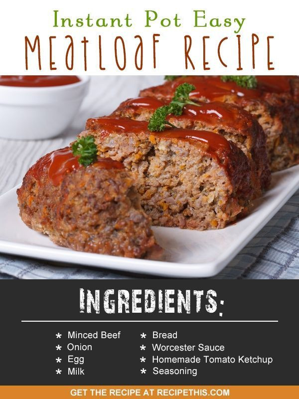 Instapot Keto Meatloaf
 Instant Pot Easy Meatloaf Recipe