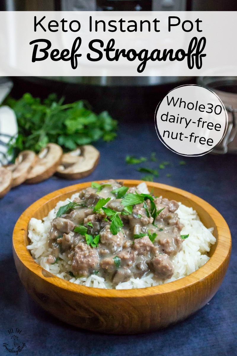 Instapot Keto Recipes Ground Beef
 Keto Instant Pot Beef Stroganoff Whole30 nut free dairy