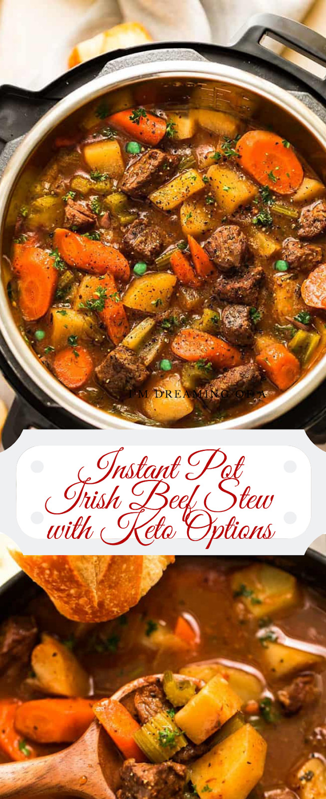 Instapot Keto Stew
 Instant Pot Irish Beef Stew – with Keto Options