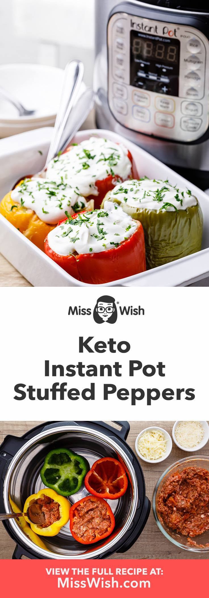 Instapot Keto Stuffed Peppers
 Keto Instant Pot Stuffed Peppers No Rice Recipe Miss Wish