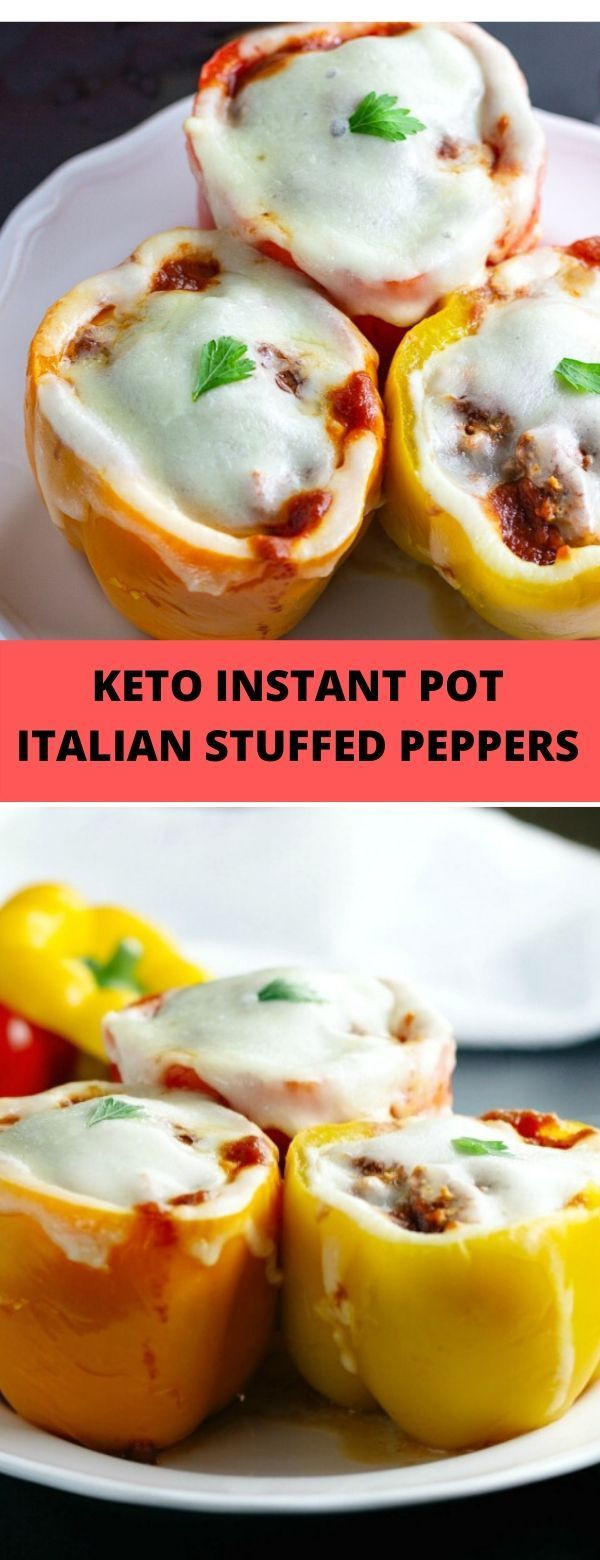 Instapot Keto Stuffed Peppers
 Keto Instant Pot Italian Stuffed Peppers Keto Instant Pot