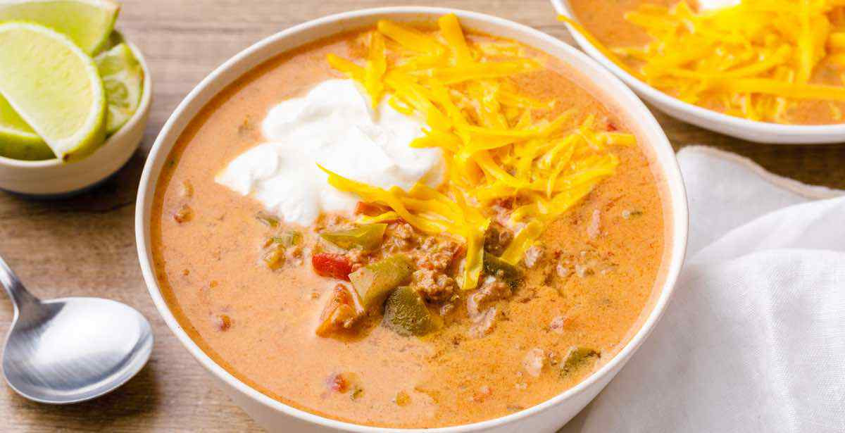 Instapot Keto Taco Soup
 Out of This World Instant Pot Keto Taco Soup Hearty and