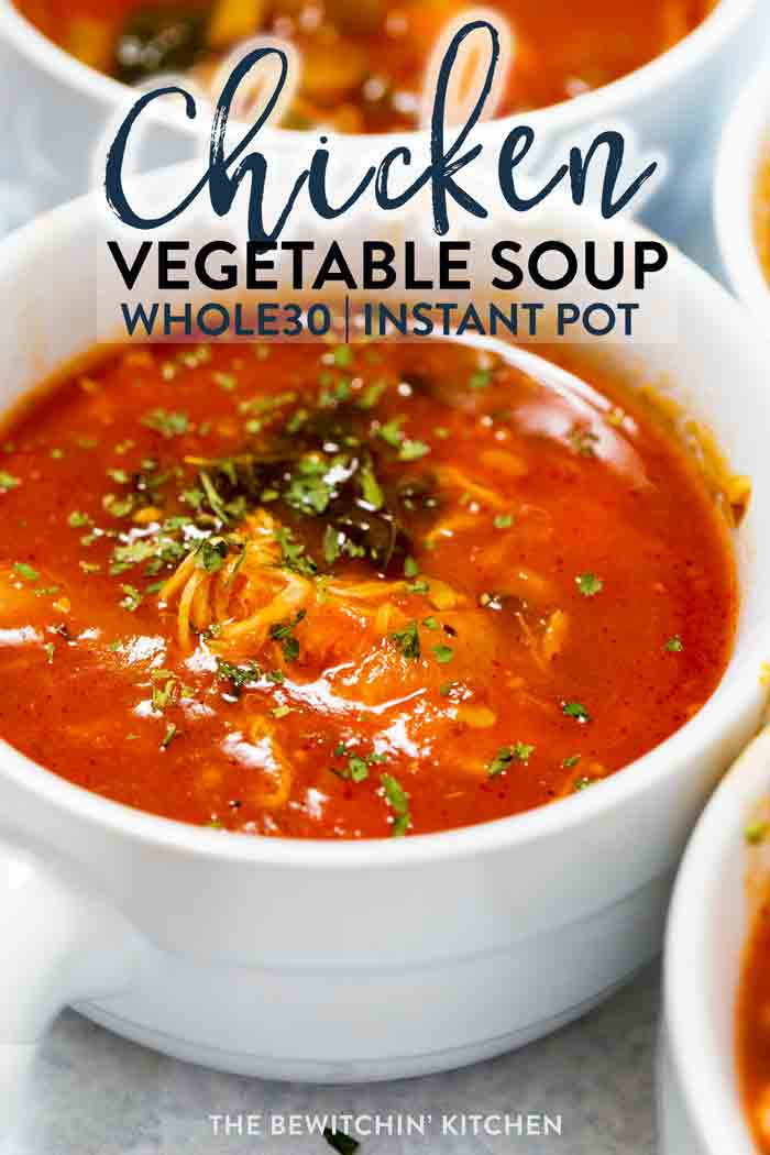 Instapot Keto Vegetable Soup
 Instant Pot Chicken Ve able Soup