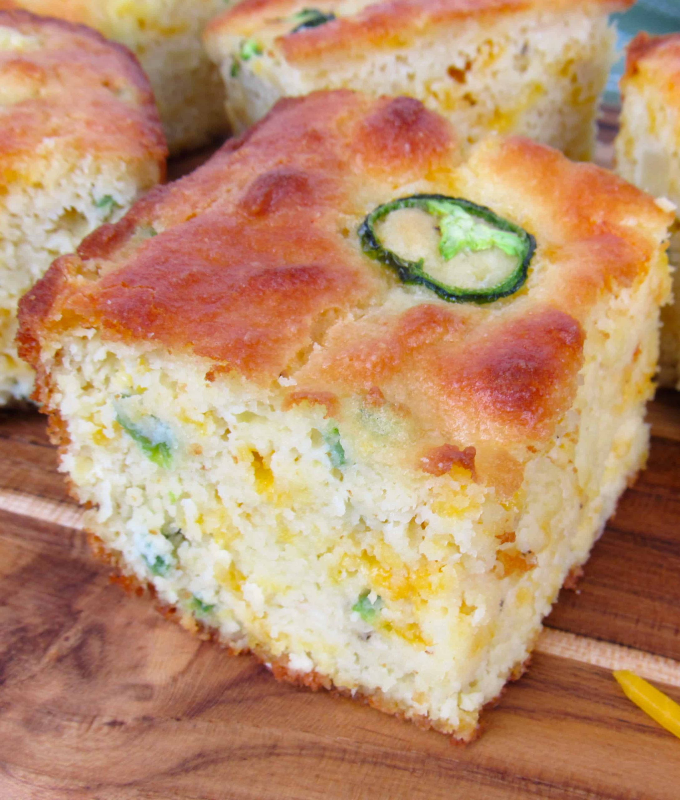 Jalapeno Cheddar Keto Cornbread
 Cheddar Jalapeño "Cornbread" Keto Low Carb Gluten Free