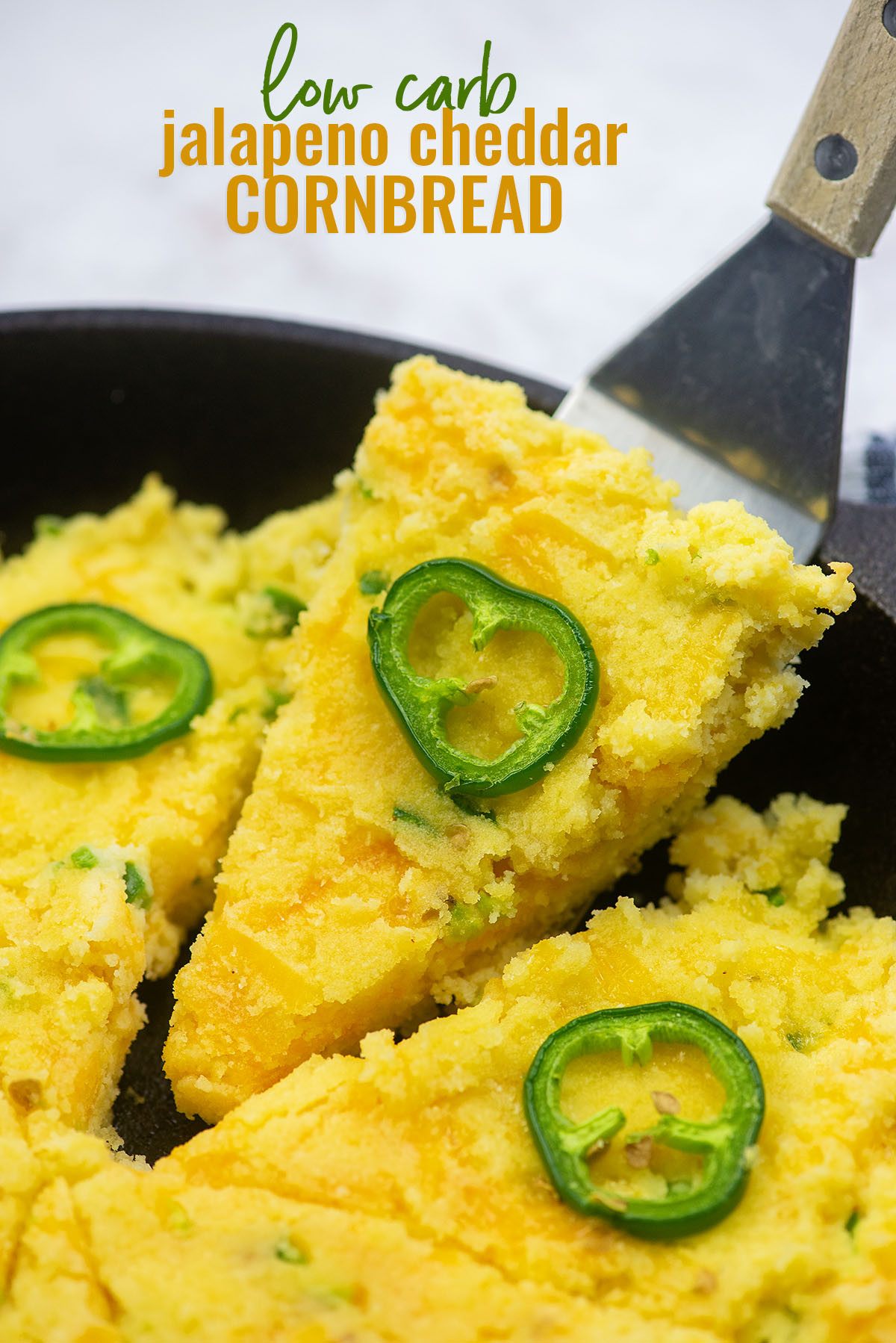 Jalapeno Cheddar Keto Cornbread
 Keto Jalapeno Cheddar Cornbread