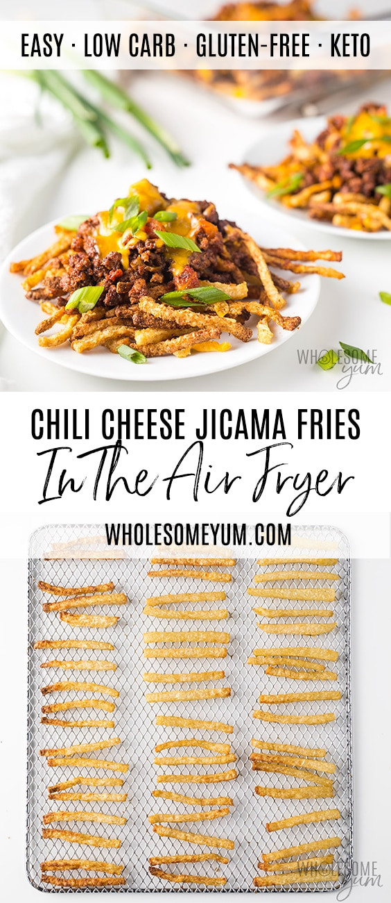 Jicama Fries Air Fryer Keto
 Keto Air Fryer Jicama Fries Recipe Chili Cheese Fries