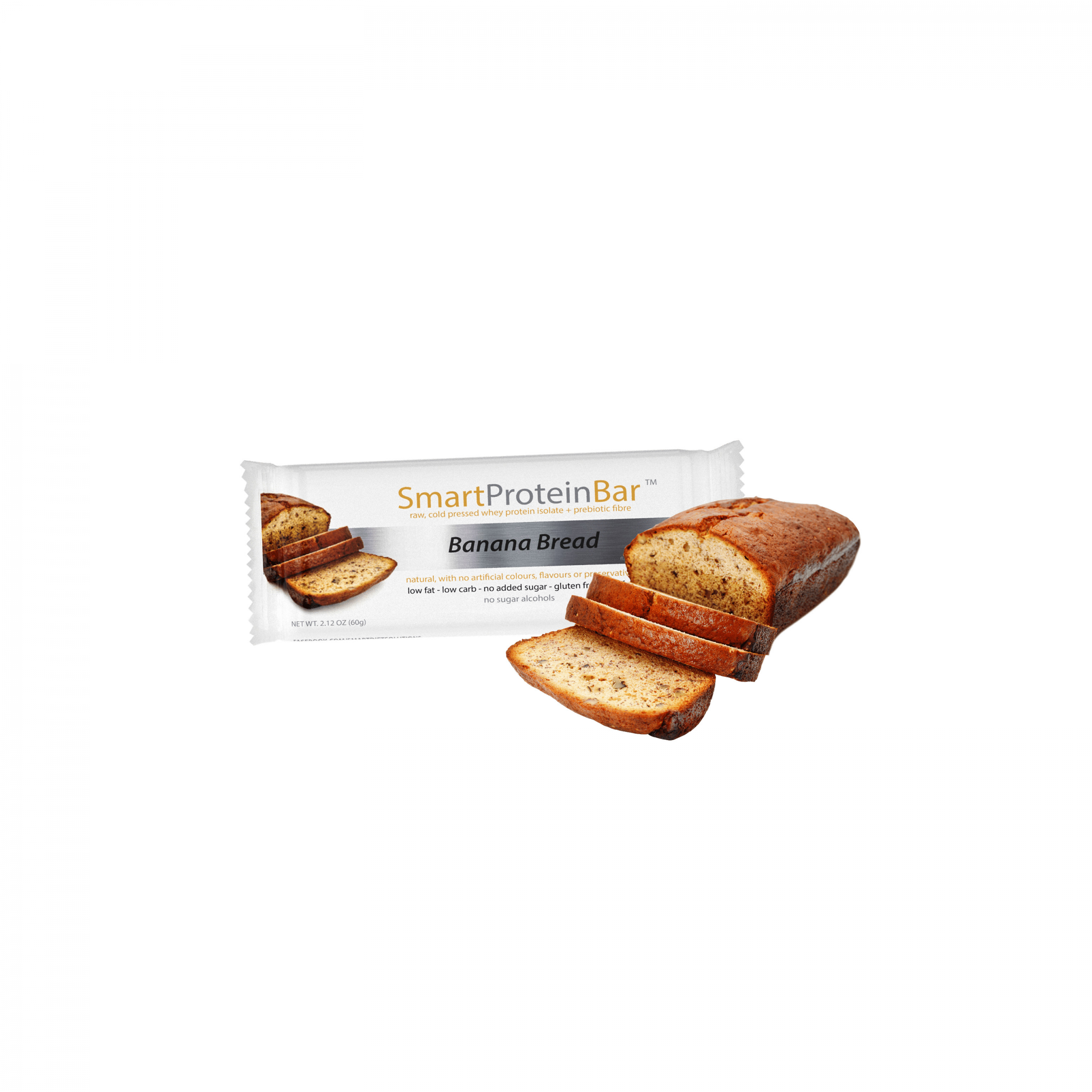 Keto Banana Bread Bars
 Smart Protein Bar Banana Bread Box of 12 720g