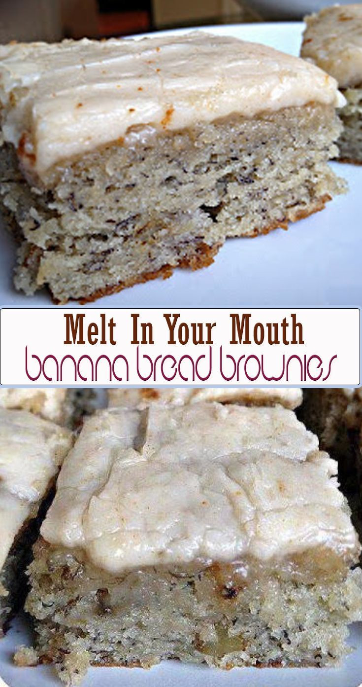 Keto Banana Bread Brownies
 Melt In Your Mouth Banana Bread Brownies