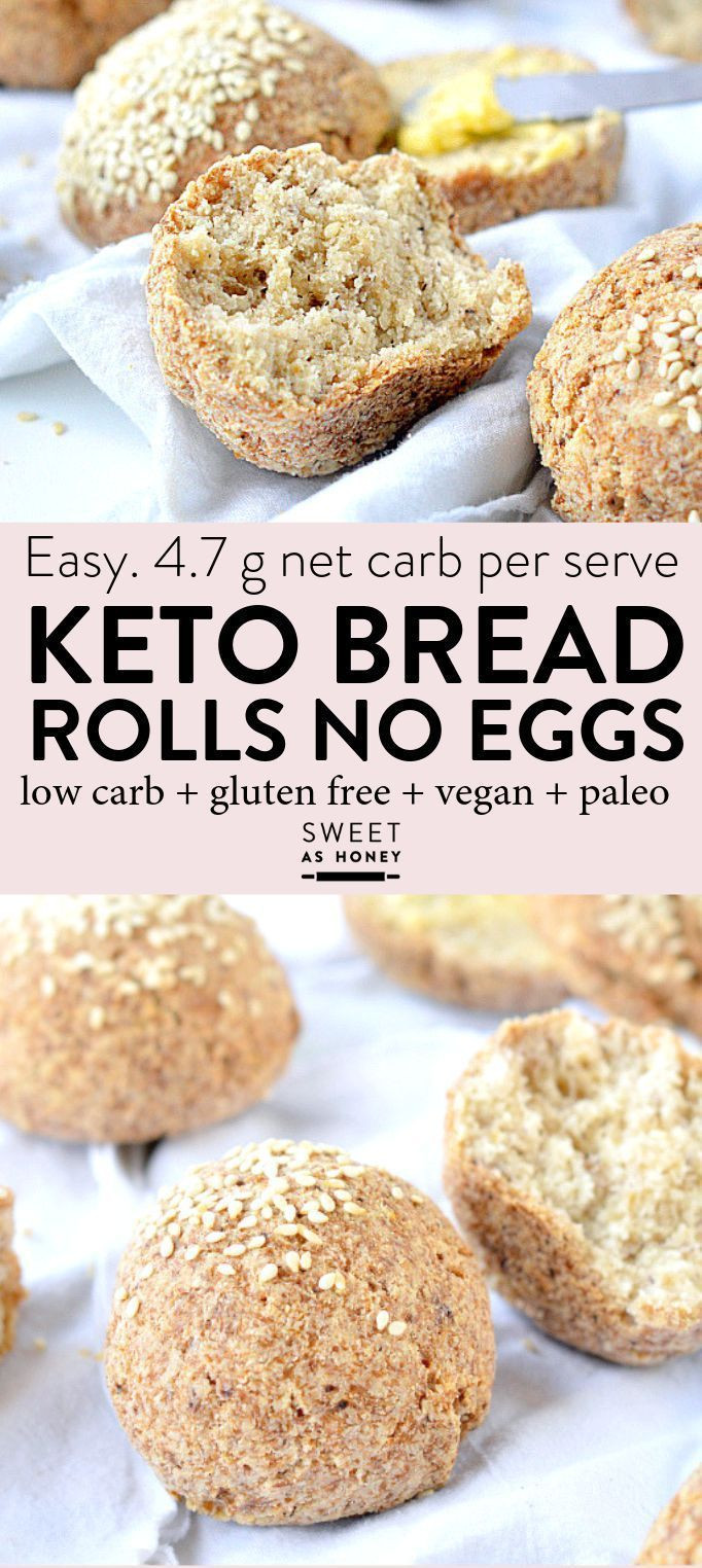 Keto Bread Almond Flour Buns
 KETO BREAD ROLLS NO eggs Easy low carb almond flour