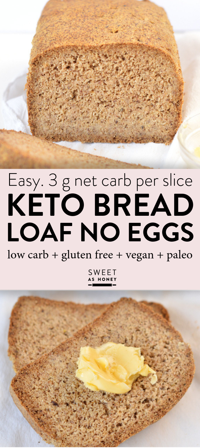 Keto Bread Almond Flour Low Carb
 Keto bread loaf No Eggs Low Carb with coconut flour