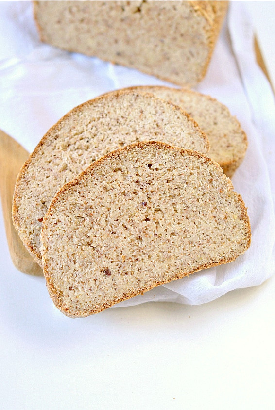 Keto Bread Almond Flour Psyllium
 Keto bread loaf No Eggs Low Carb with coconut flour