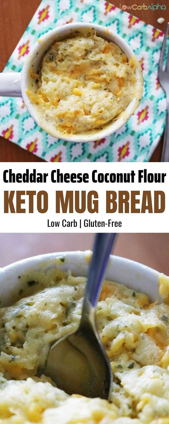 Keto Bread Coconut Flour Mug
 Keto Cheddar Cheese Coconut Flour Mug Bread