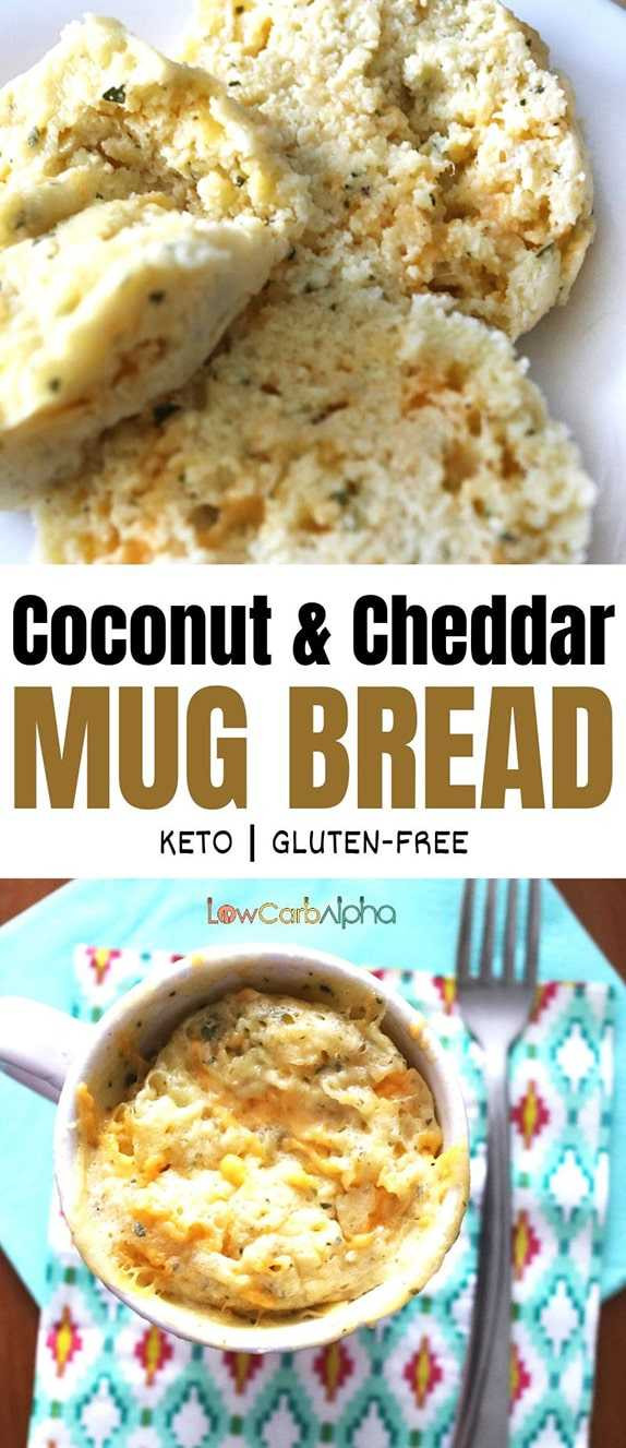 Keto Bread Coconut Flour Mug
 Keto Cheddar Cheese Coconut Flour Mug Bread