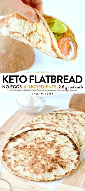 Keto Bread Coconut Flour No Eggs
 KETO FLATBREAD NO eggs Coconut flour 4 ingre nts