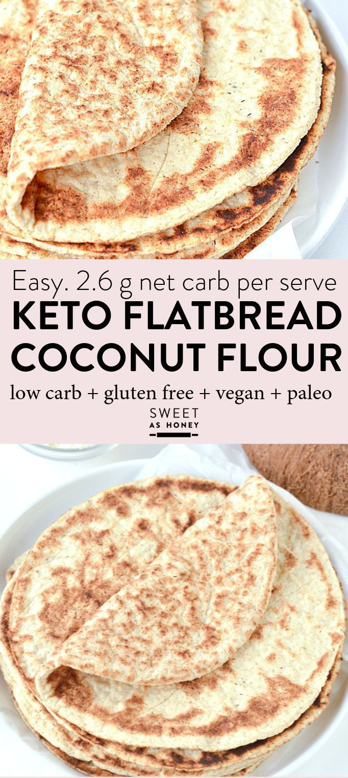 Keto Bread Coconut Flour No Eggs
 KETO FLATBREAD NO eggs Coconut flour 4 ingre nts