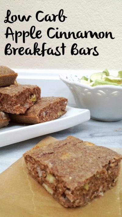 Keto Breakfast Bars
 Low Carb Apple Cinnamon Breakfast Bars