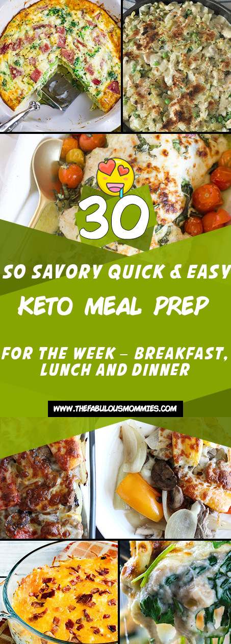 Keto Breakfast Meal Prep For The Week
 30 So Savory Quick & Easy Keto Meal Prep for the Week