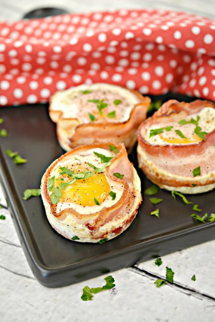 Keto Breakfast Muffins Eggs Sausage
 Keto Bacon and Egg Cups – Low Carb Egg Wrap Muffins With