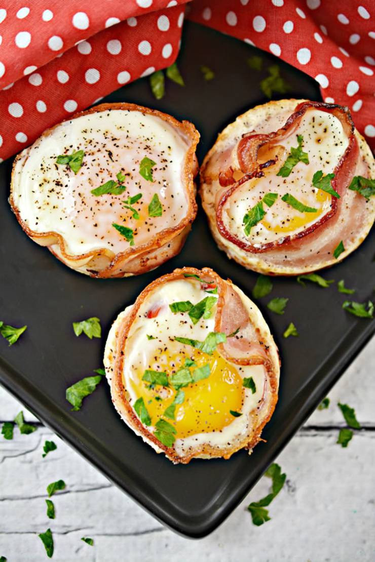 Keto Breakfast Muffins Eggs Sausage
 Keto Bacon and Egg Cups – Low Carb Egg Wrap Muffins With