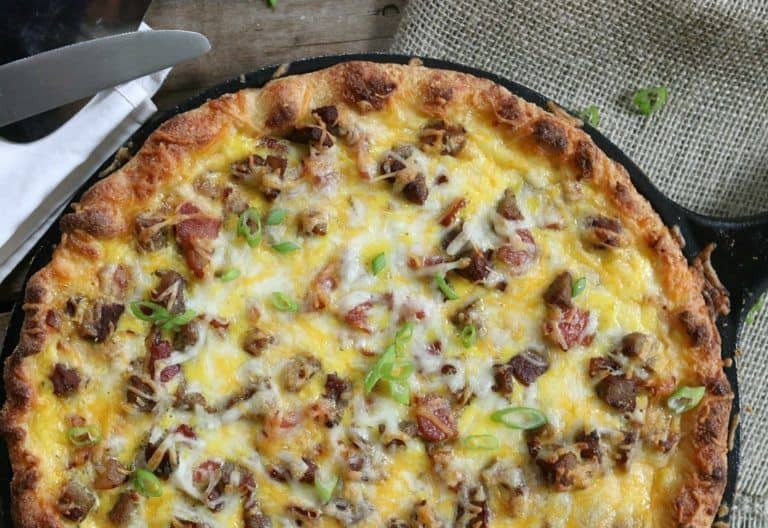 Keto Breakfast Pizza
 Keto Breakfast Pizza Meat Lover s Style ly 1 7 NET