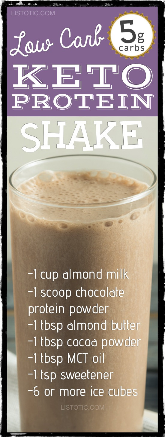 Keto Breakfast Shake
 Low Carb Chocolate Almond Protein Shake Plus 9 More Keto