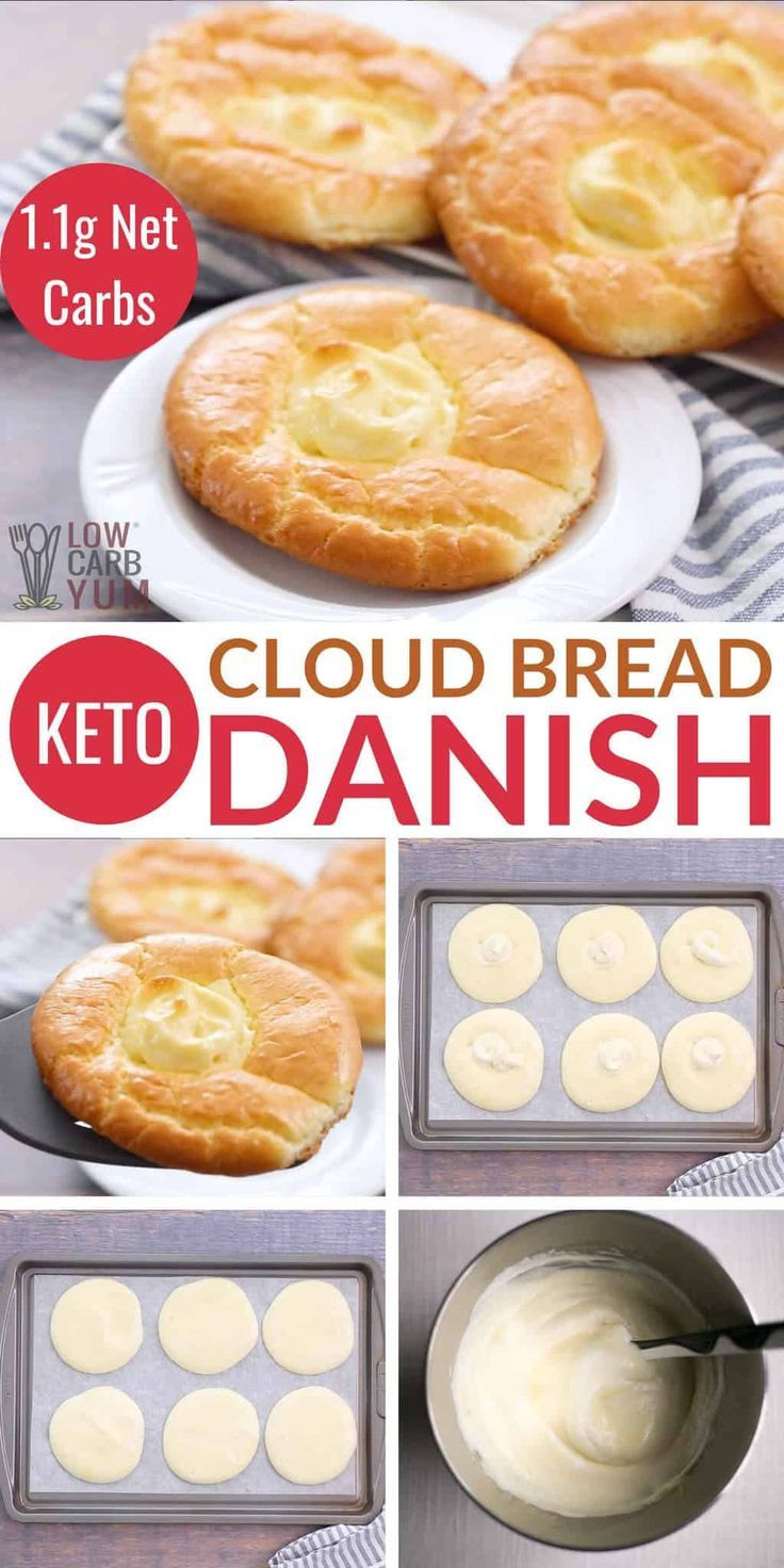 Keto Cloud Bread Cheese Danish
 Pin on Easy Low Carb Recipes Keto
