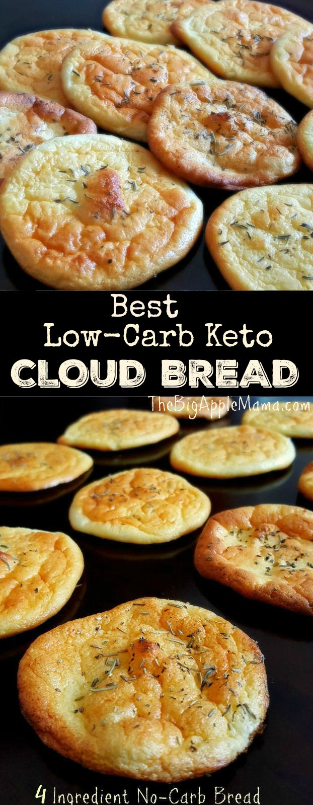 Keto Cloud Bread Low Carb
 The Best No Carb Cloud Bread with only 4 Ingre nts