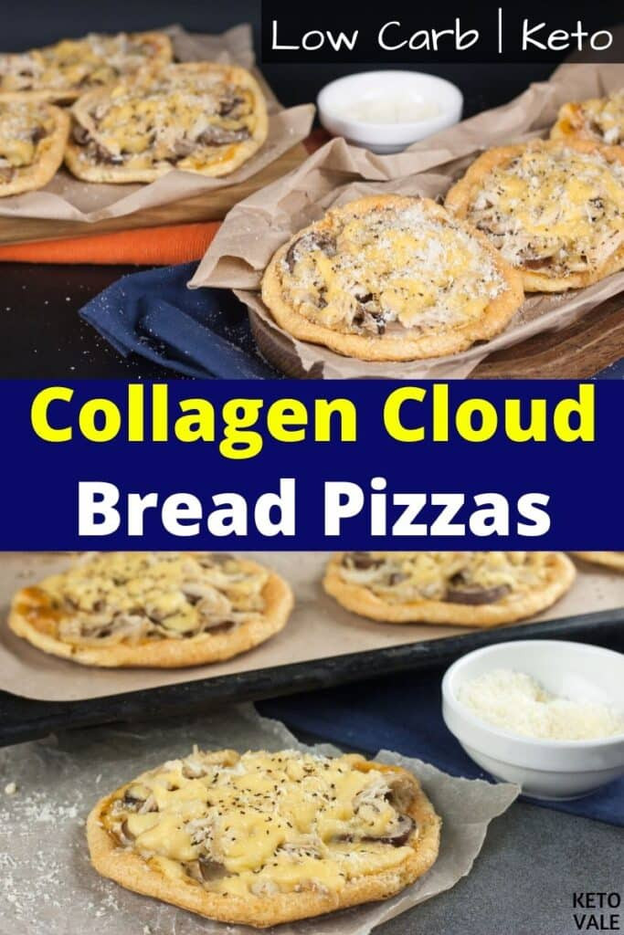 Keto Cloud Bread Pizza
 Easy Keto Collagen Cloud Bread Pizzas Low Carb Recipe