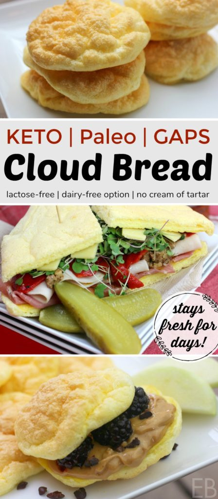 Keto Cloud Bread Recipe
 Cloud Bread KETO Paleo GAPS Diet High Protein Low
