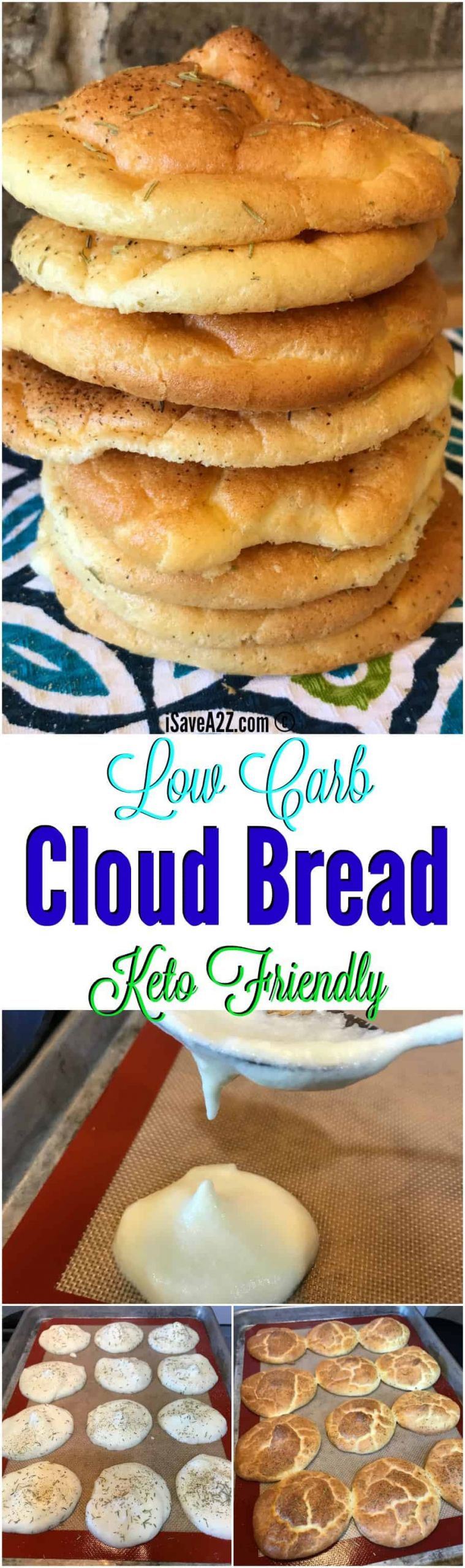 Keto Cloud Bread Recipe Low Carb
 Low Carb Cloud Bread Recipe Made with Baking Soda Baking