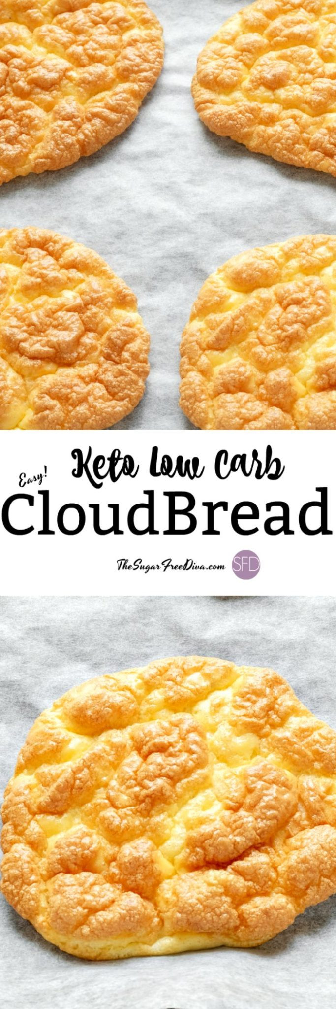 Keto Cloud Bread Recipe Video Check out this recipe for Sugar Free and Keto Cloud Bread