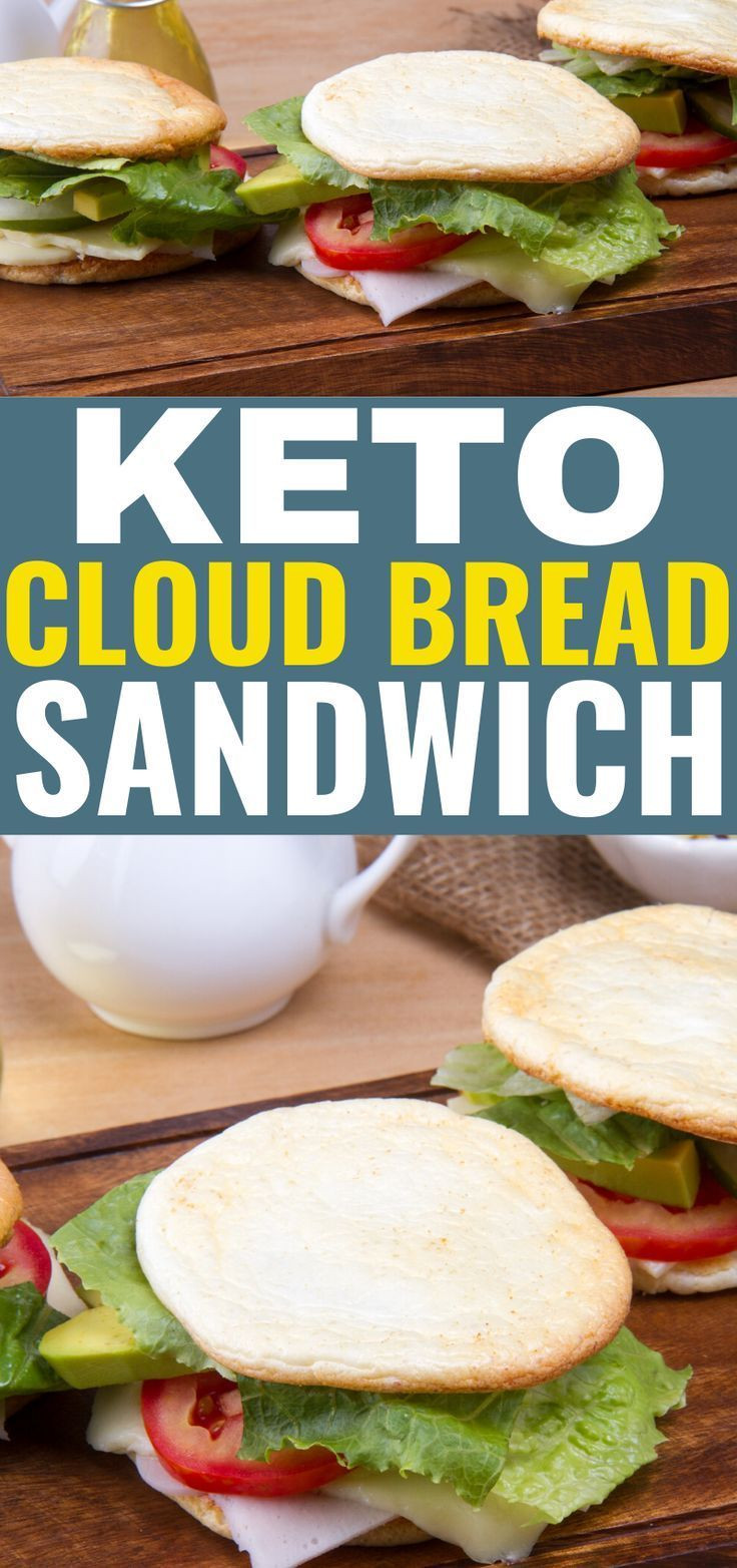 Keto Cloud Bread Sandwiches
 Keto cloud bread sandwich This easy keto cloud bread